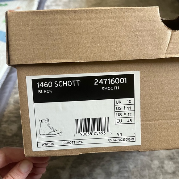 Limited Addition 1460 Schott Black Dr. Martens US Men’s 11 US Women’s 12 - Picture 10 of 10